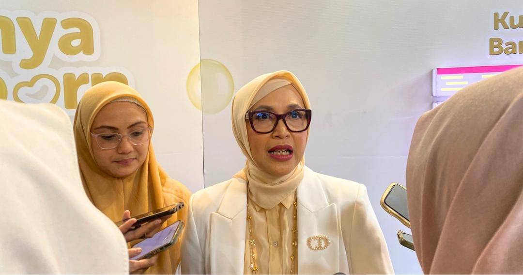 Launching Cussons Baby Newborn New Formula di Habitate Jakarta, Jumat (19/7/24). - Popmama.com/Salsyabila Sukmaningrum